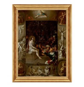 Naigrywanie z Jezusa w otoku Ewangelistów i scen z Pasji - 02 - Obraz religijny