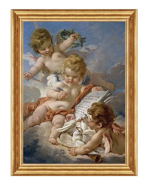 Aniołki - Alegoria Poezji - Francois Boucher - 105 - Obraz religijny