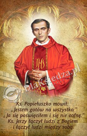 Błogosławiony Ksiądz Jerzy Popiełuszko - 02 - Baner religijny - 200x300 cm