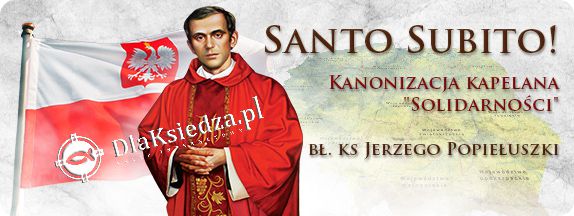 Błogosławiony Ksiądz Jerzy Popiełuszko - 06 - Baner religijny - 300x200 cm