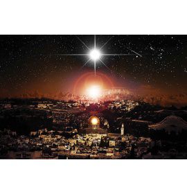 Boże Narodzenie - Tło szopki - 04 - Baner religijny - 300x200 cm