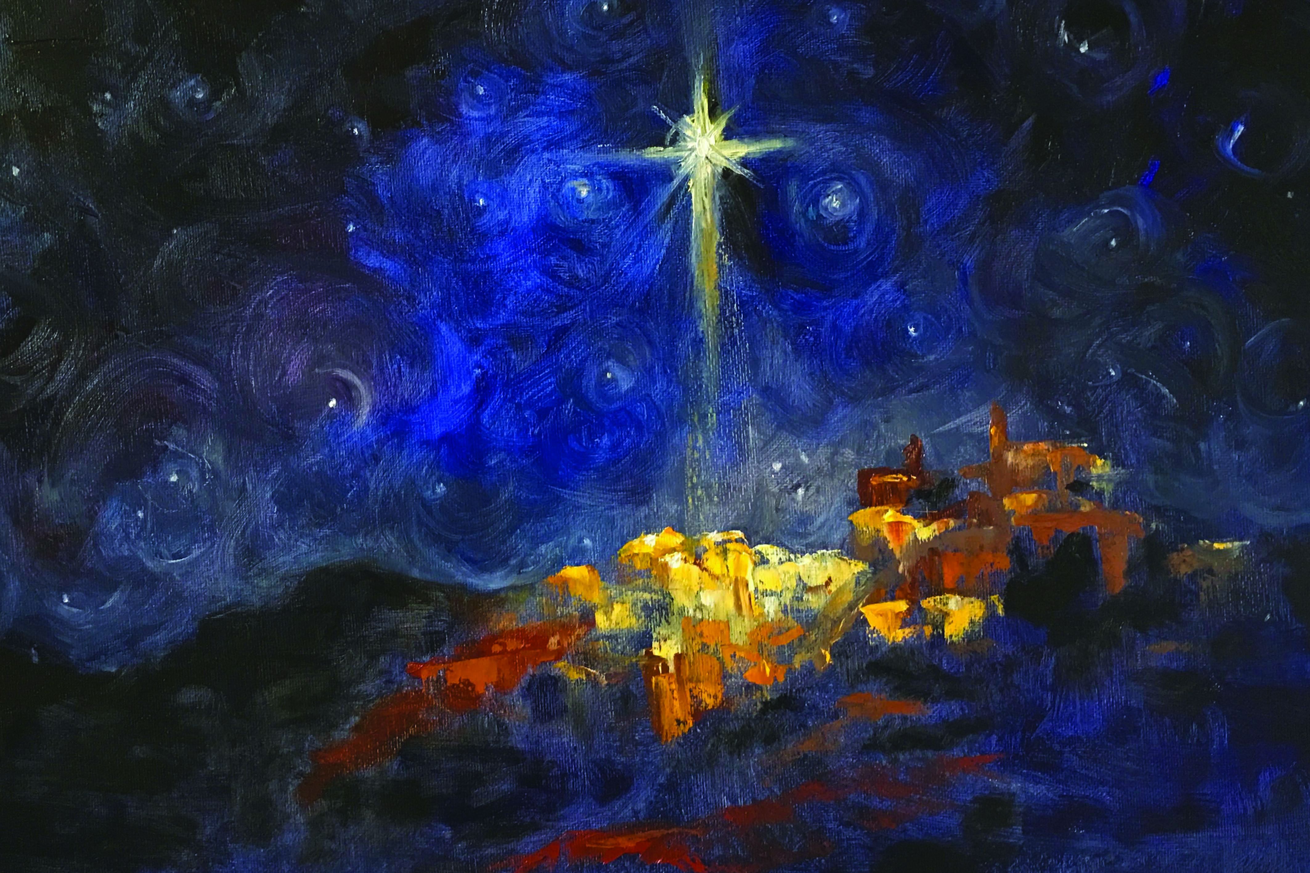 Boże Narodzenie - Tło szopki - 23 - Baner religijny - 300x200 cm