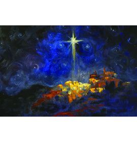 Boże Narodzenie - Tło szopki - 23 - Baner religijny - 300x200 cm
