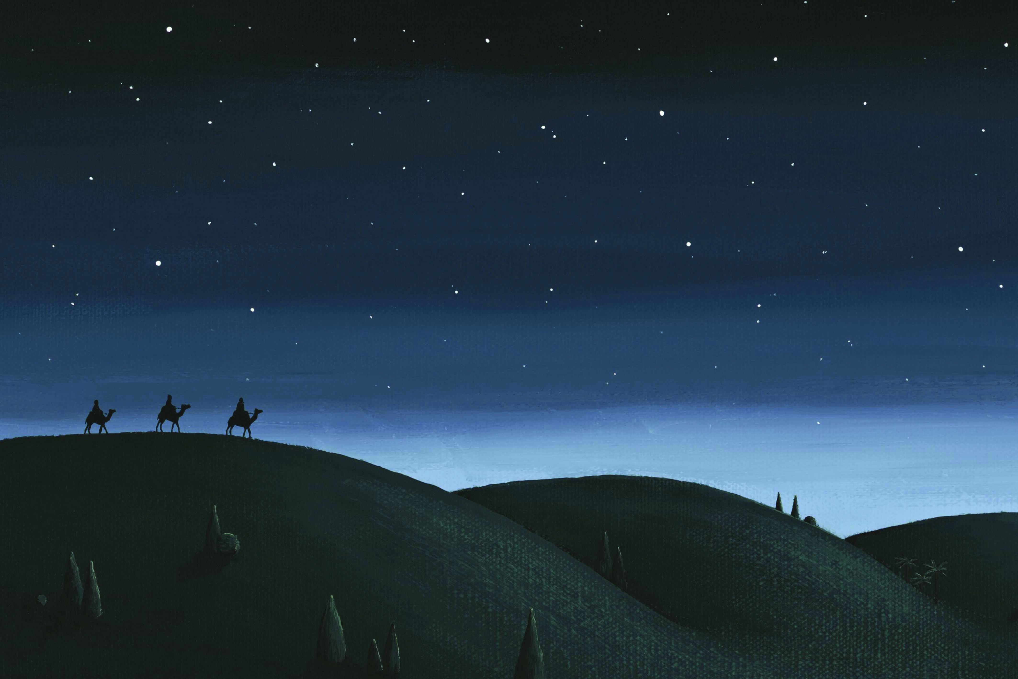 Boże Narodzenie - Tło szopki - 34 - Baner religijny - 300x200 cm