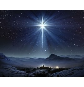 Boże Narodzenie - Tło szopki - 45 - Baner religijny - 250x200 cm