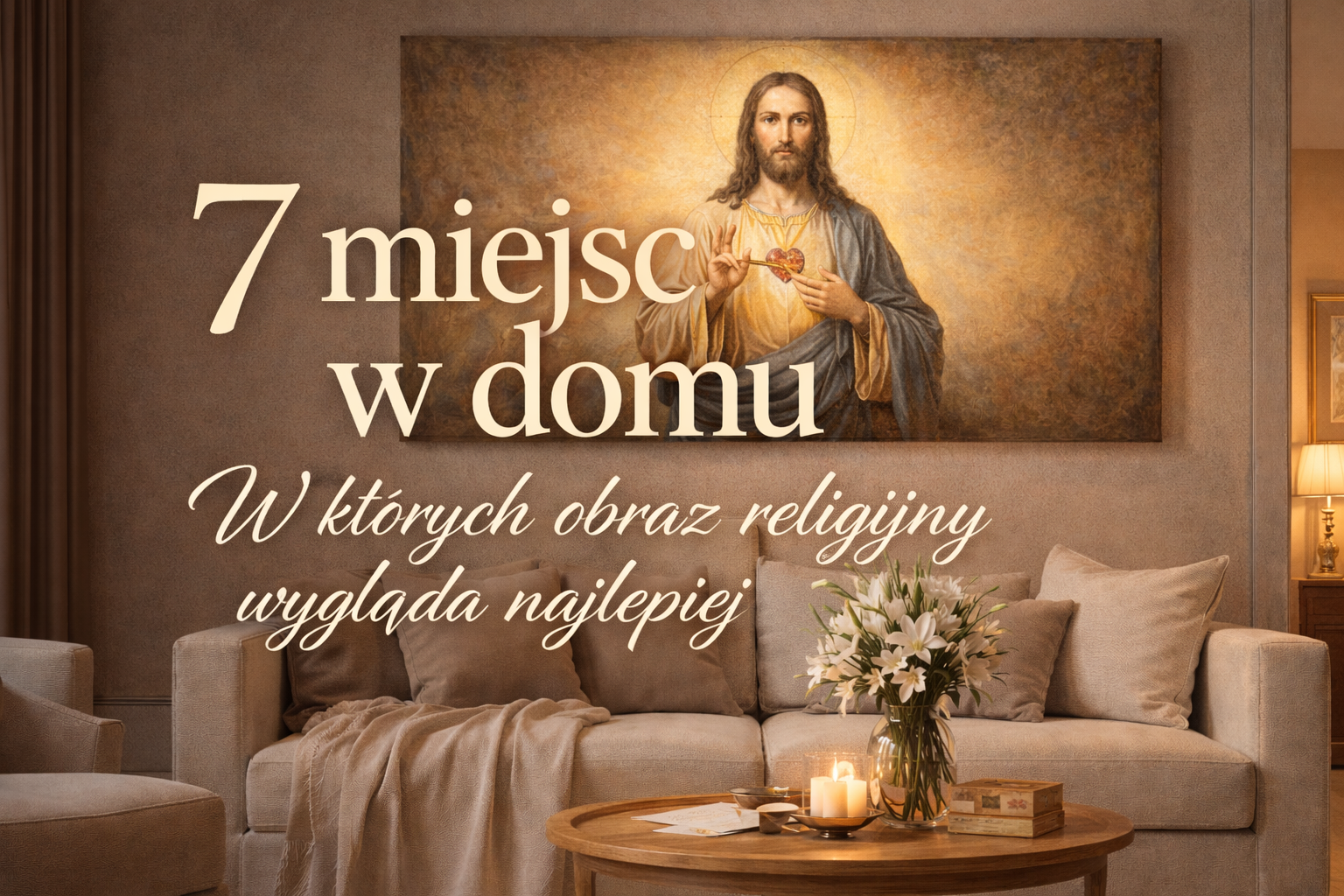 7 miejsc w domu, w których obraz religijny wygląda najlepiej