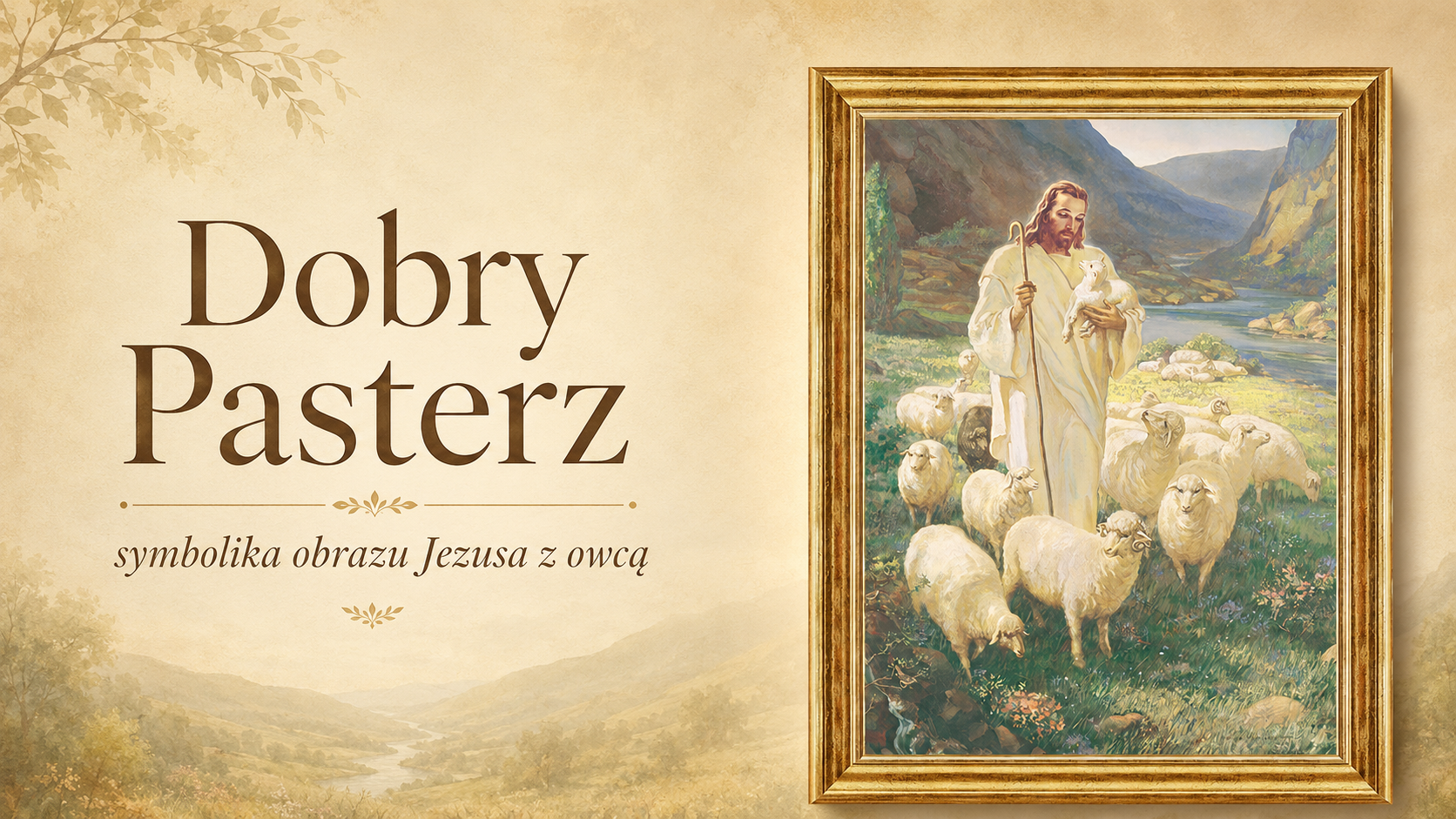 Dobry Pasterz – symbolika obrazu Jezusa z owcą