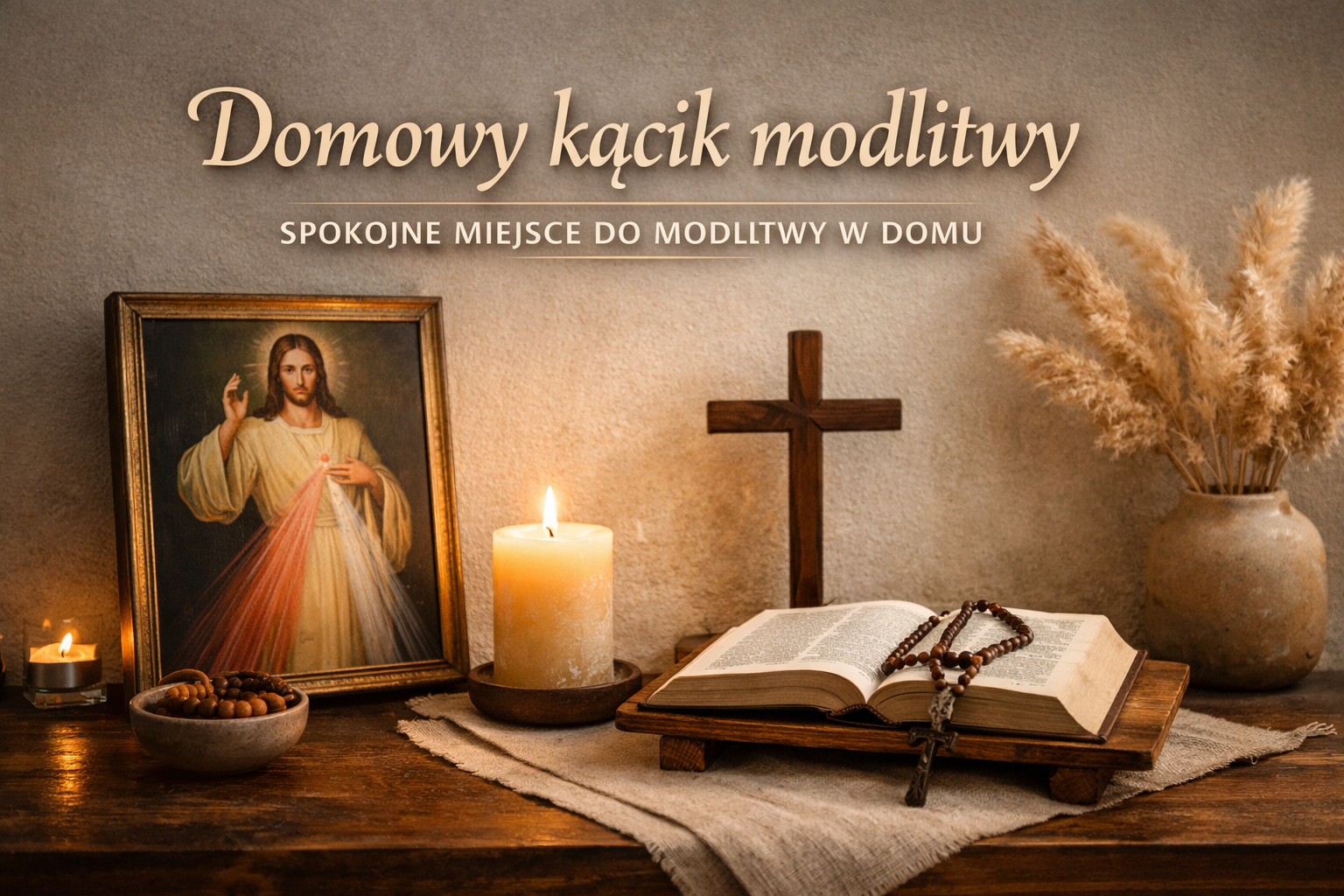 Domowy kącik modlitwy – jak urządzić spokojne miejsce do modlitwy