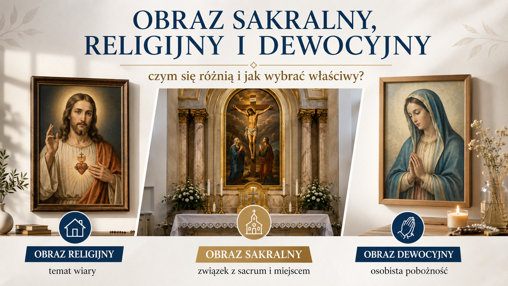 Obraz sakralny, religijny i dewocyjny – różnice