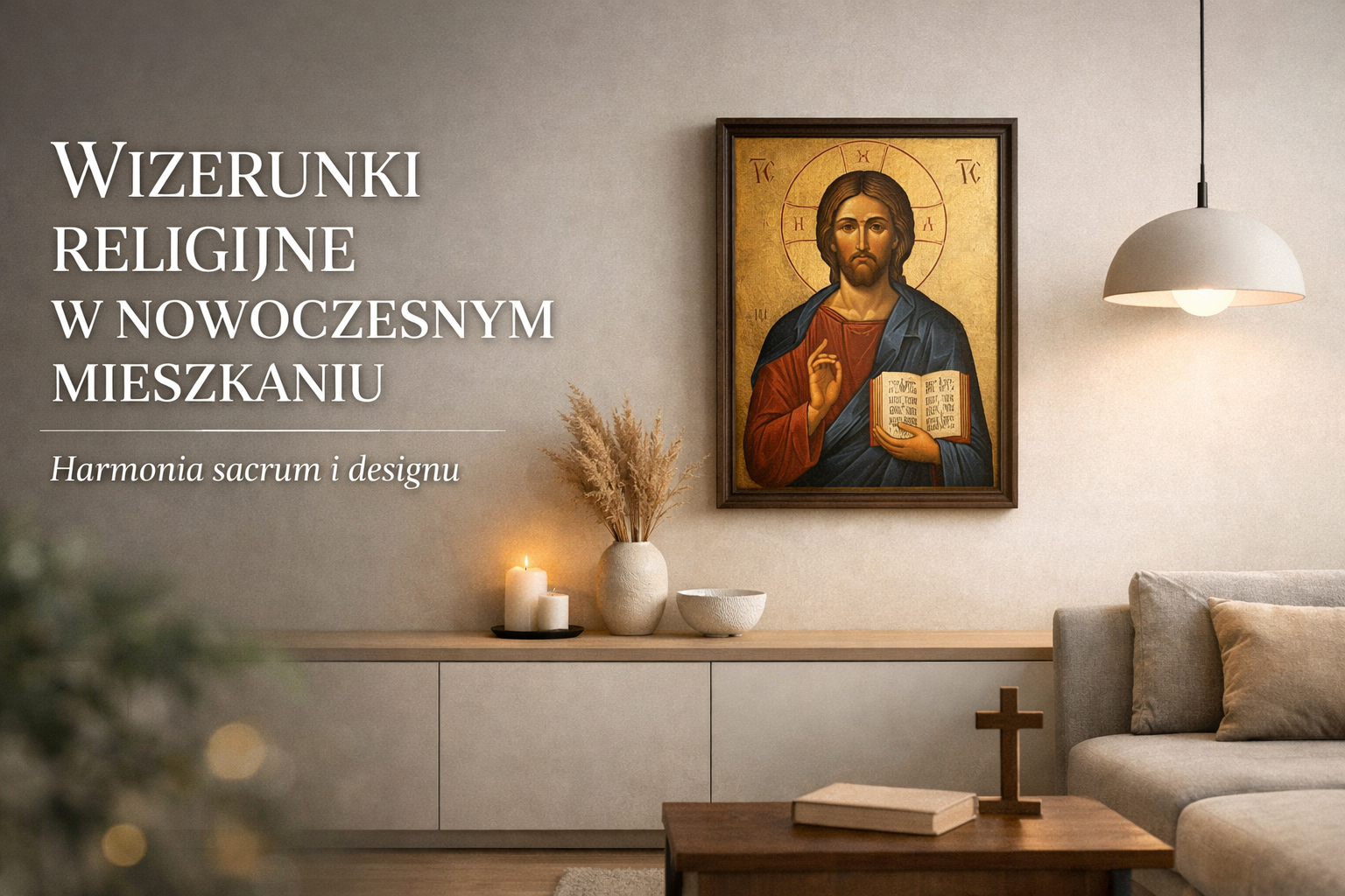 Wizerunki religijne w nowoczesnym wnętrzu
