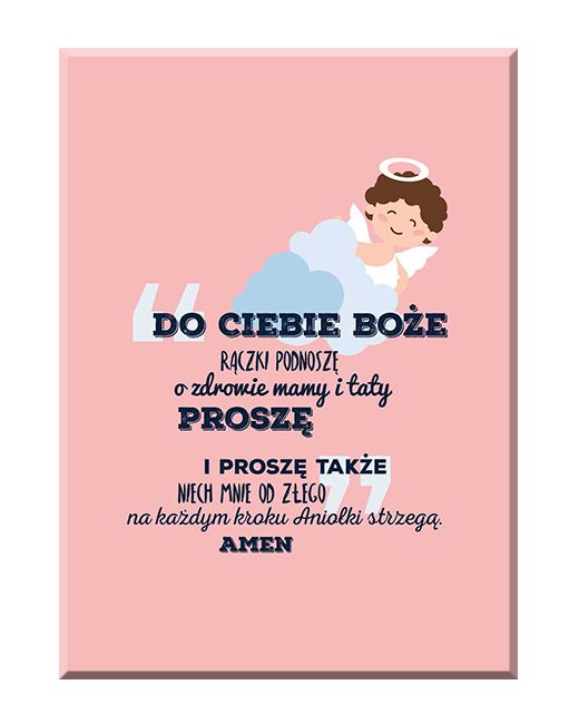 Do Ciebie Boże - 02 - Obraz z modlitwą dla dziecka