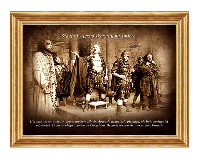 Jezus skazany na śmierć - Stacja I - wg rozważań Stefana Wyszyńskiego