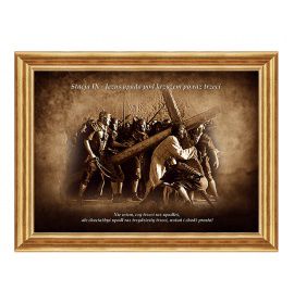 Jezus upada po raz trzeci - Stacja IX - wg rozważań Stefana Wyszyńskiego