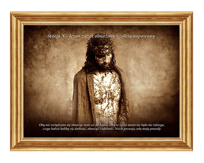 Jezus z szat obnażony - Stacja X - wg rozważań Stefana Wyszyńskiego