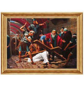 Jezus upada po raz drugi - Stacja VII - Rzym