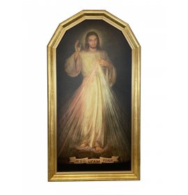 Jezu, ufam Tobie - ŁUK - Oficjalny obraz - Łagiewniki - 60x110 cm - 24 - Obraz religijny w ramie B