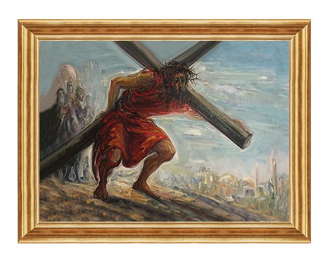 Jezus bierze krzyż na swoje ramiona - Stacja II - Kowno, Litwa