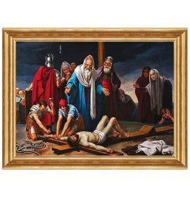 Jezus przybity do krzyża - Stacja XI - Rzym