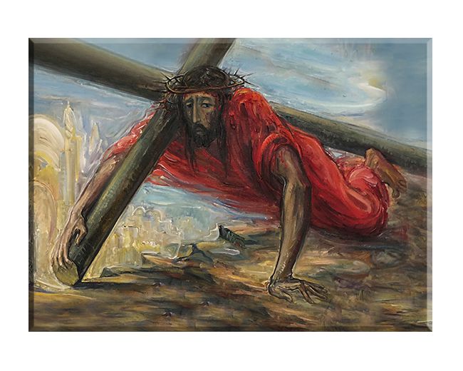 Jezus upada po raz drugi - Stacja VII - Kowno, Litwa