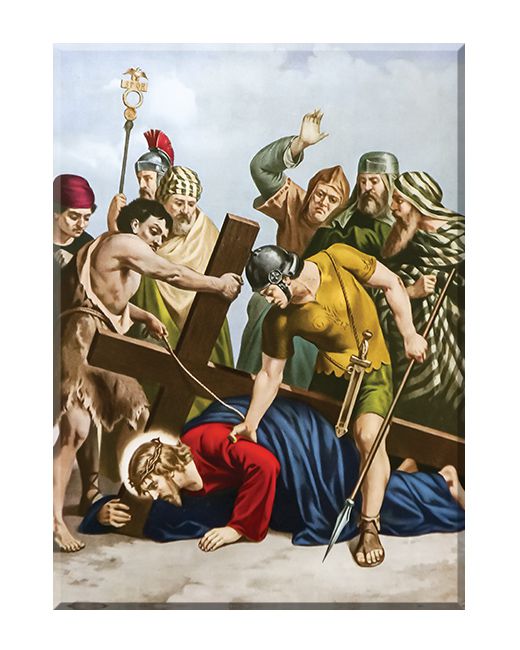 Jezus upada po raz drugi - Stacja VII - Neapol