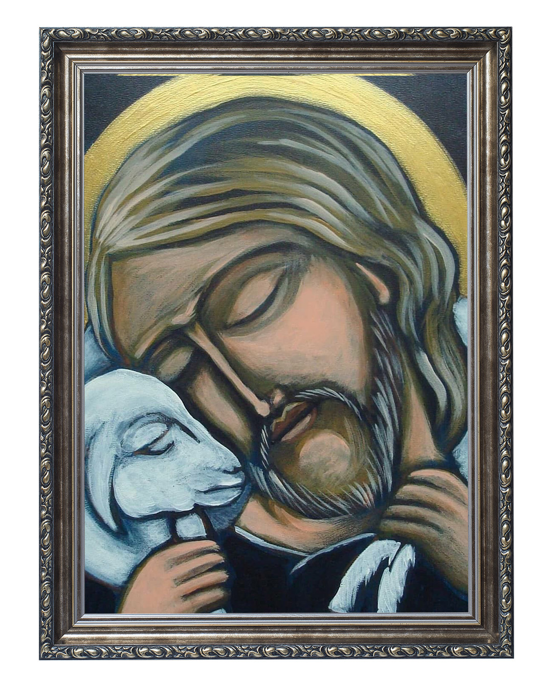 Obraz w rozmiarze 50x70 cm oprawiony w ramę G w kolorze srebrnym. Szerokość ramy: 6 cm.