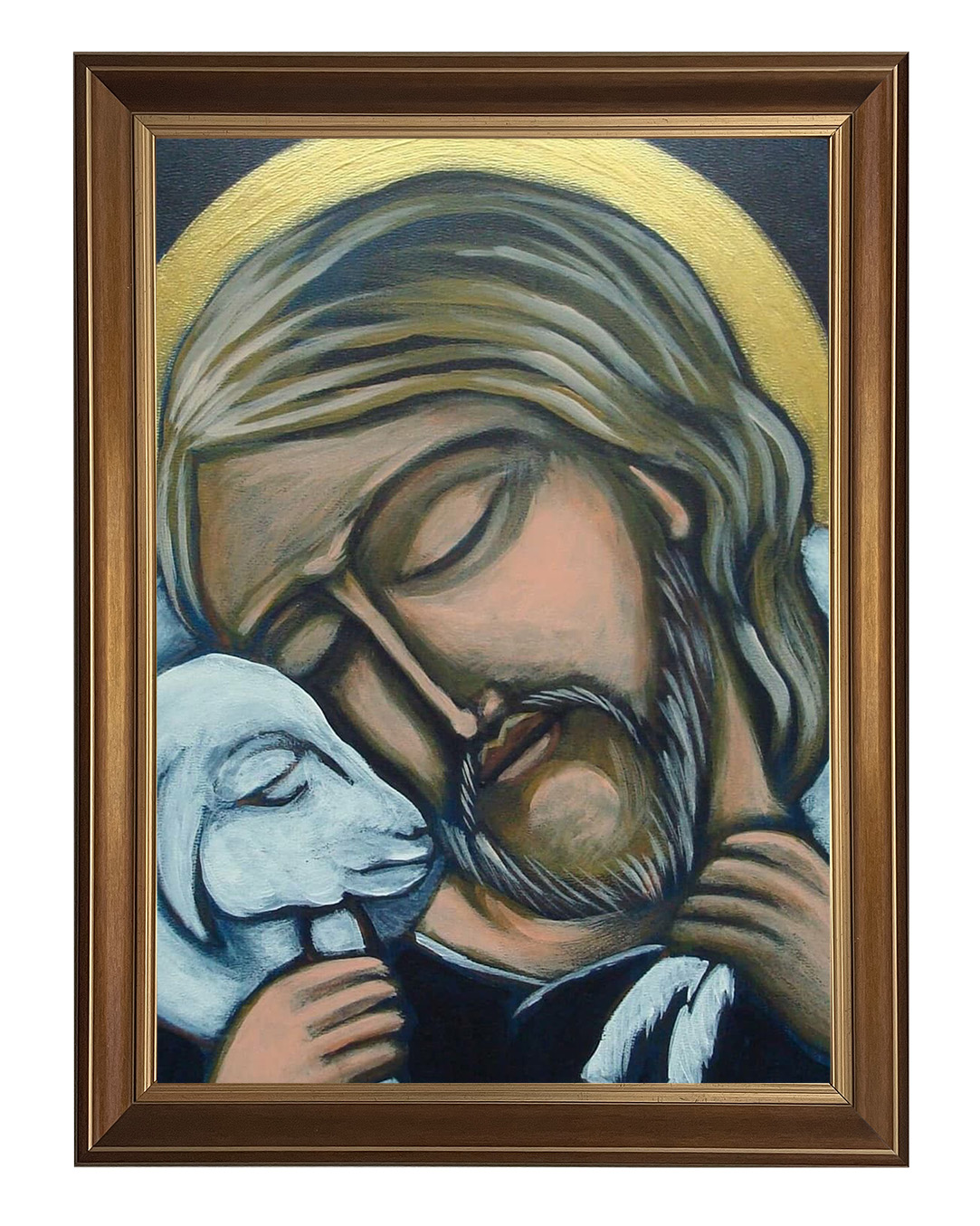 Obraz w rozmiarze 50x70 cm oprawiony w ramę D. Szerokość ramy: 5 cm.