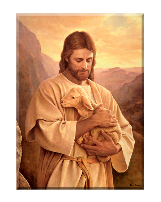 Jezus z barankiem - 11 - Obraz religijny