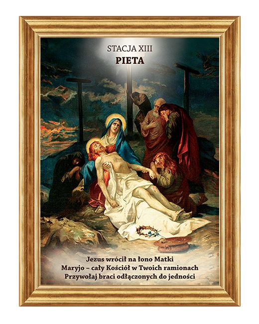 Jezus zdjęty z krzyża - Stacja XIII - Lubaczów II