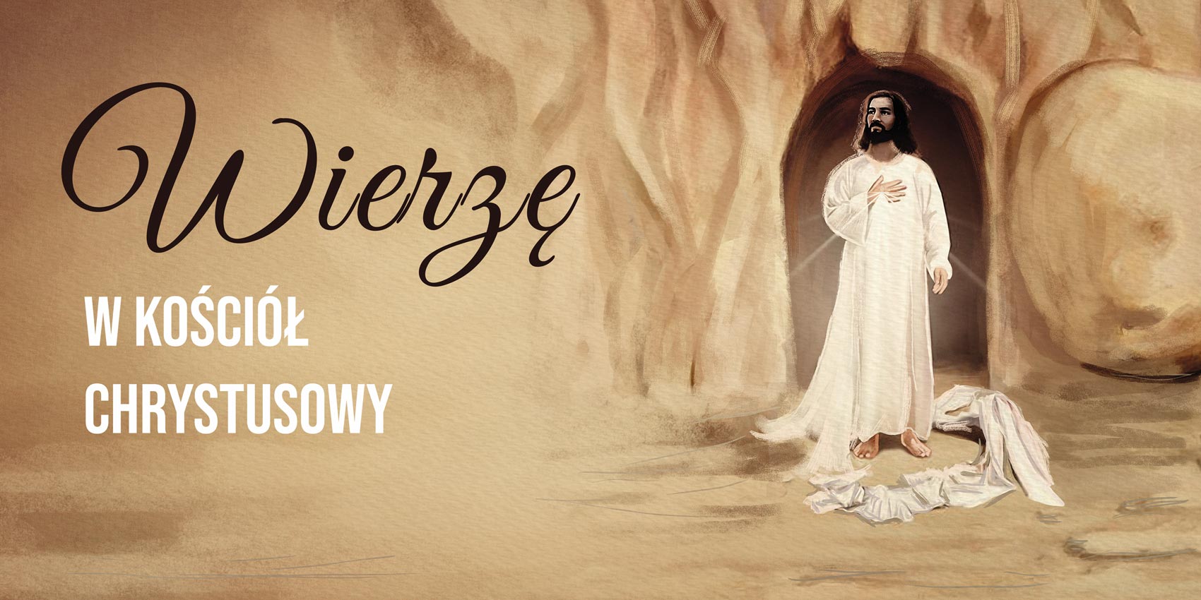 Wierzę w Kościół Chrystusowy - 08 - Baner religijny - 200 x 100 cm