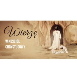 Wierzę w Kościół Chrystusowy - 08 - Baner religijny - 200 x 100 cm