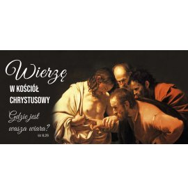 Wierzę w Kościół Chrystusowy - 10 - Baner religijny - 200 x 100 cm