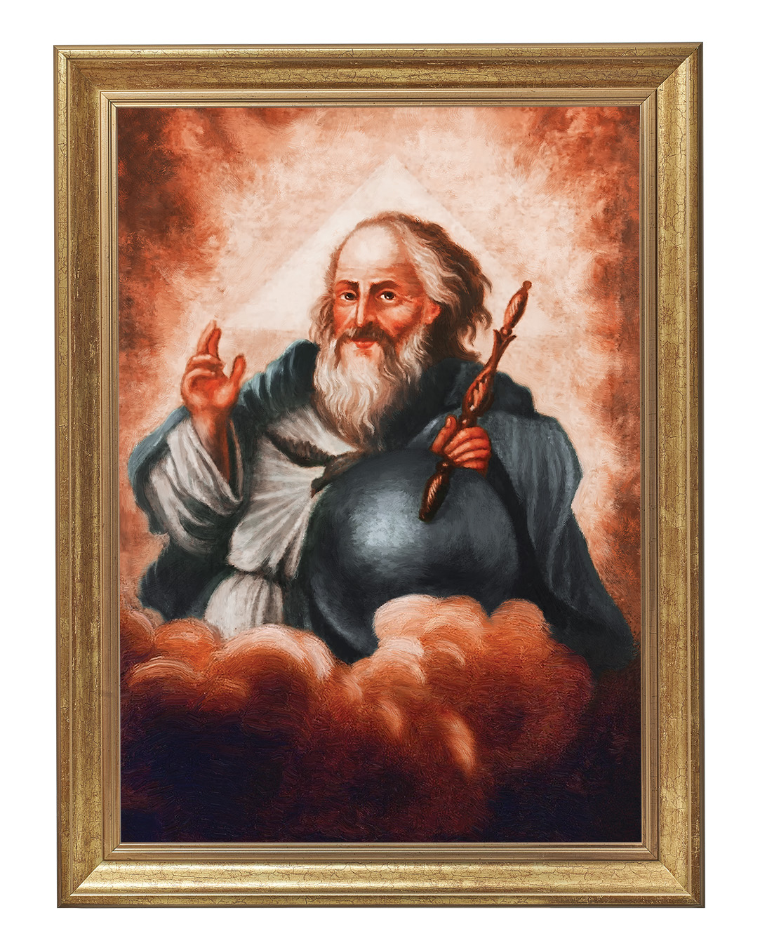 Obraz w rozmiarze 50x70 cm oprawiony w ramę B. Szerokość ramy: 5 cm.