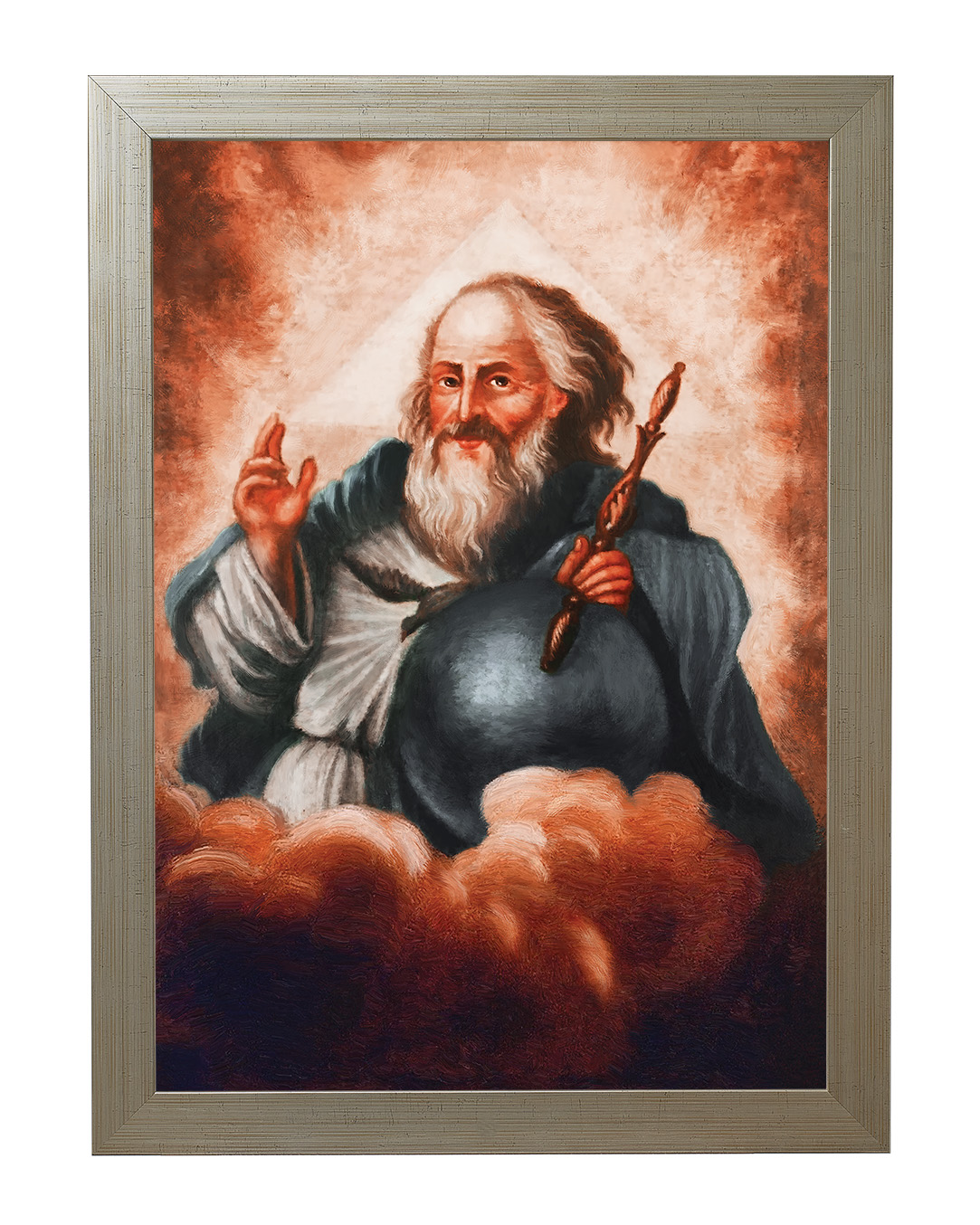 Obraz w rozmiarze 50x70 cm oprawiony w ramę E w kolorze złotym. Szerokość ramy: 4,5 cm.