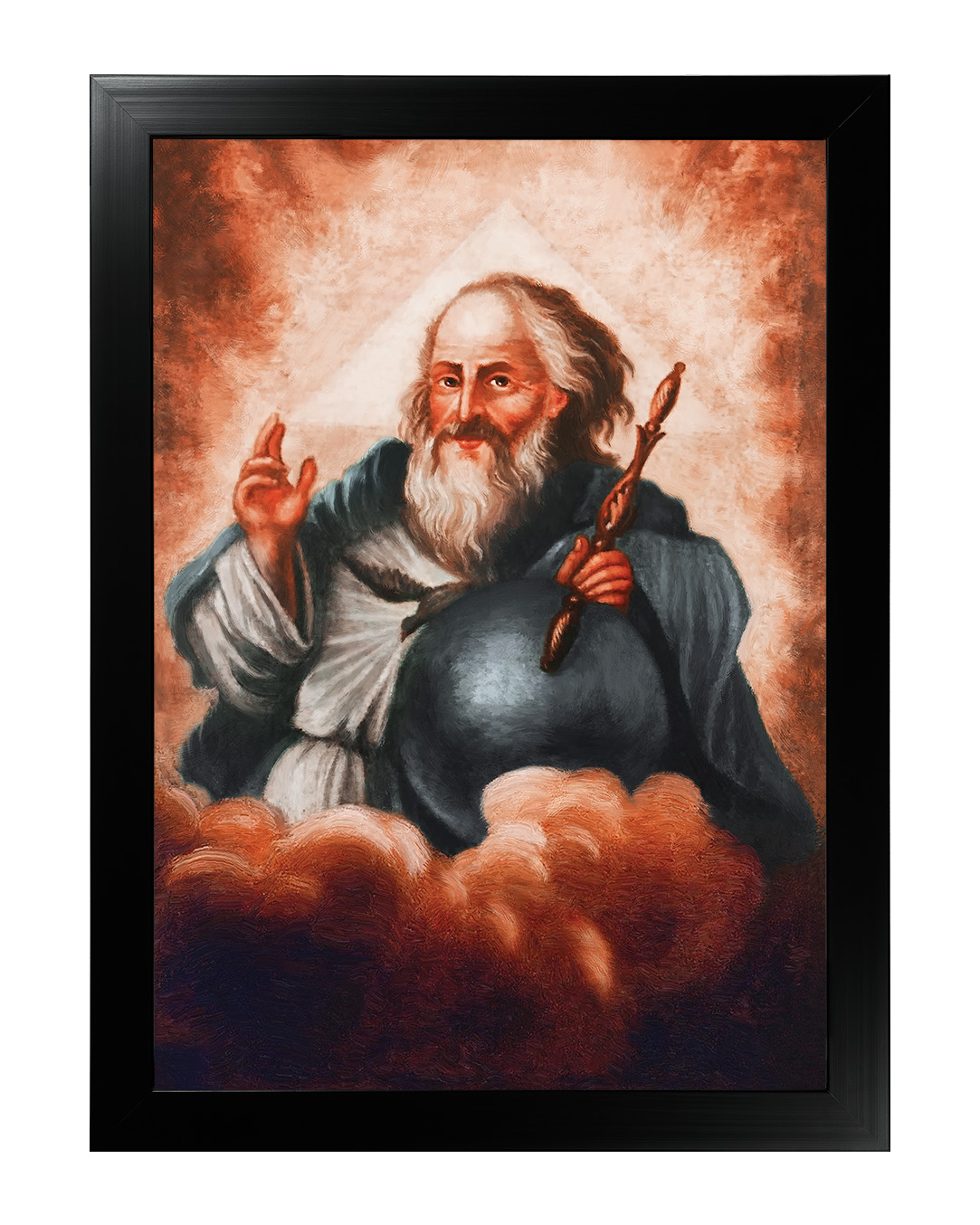 Obraz w rozmiarze 50x70 cm oprawiony w ramę E w kolorze czarnym. Szerokość ramy: 4,5 cm.