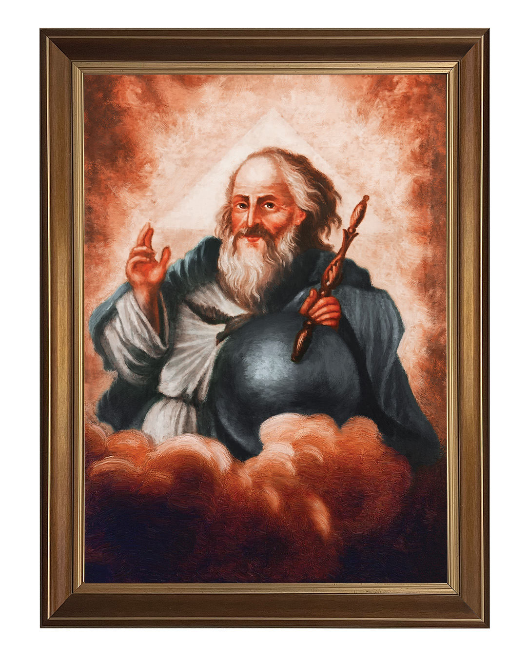 Obraz w rozmiarze 50x70 cm oprawiony w ramę D. Szerokość ramy: 5 cm.