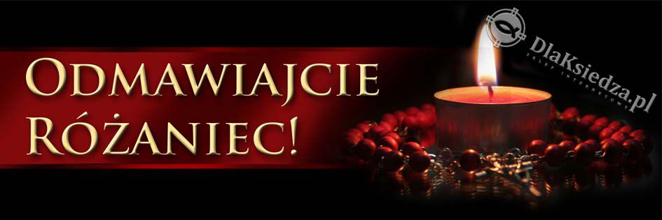Nabożeństwa różańcowe - 02 - Baner religijny - 310x110 cm