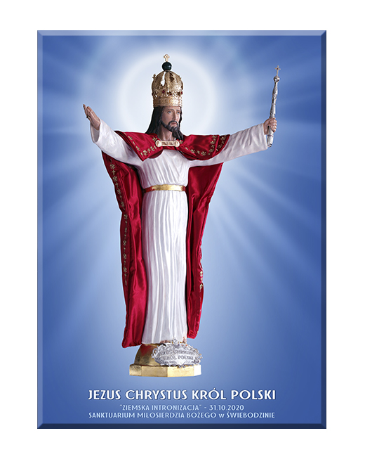 Obraz figury Pana Jezusa Chrystusa Króla Polski ze Świebodzina - 01 - Obraz religijny