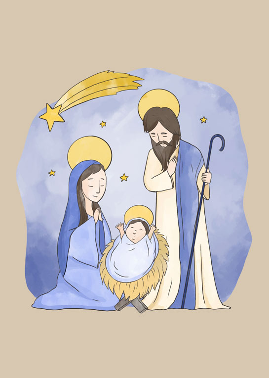 Obrazek kolędowy - 53 - Pamiątka Wizyty Duszpasterskiej