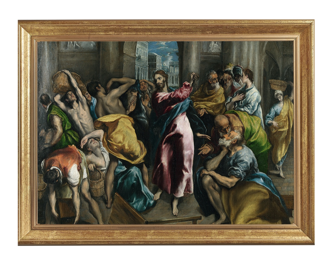 Wyrzucenie kupców ze świątyni - 02 - Obraz religijny