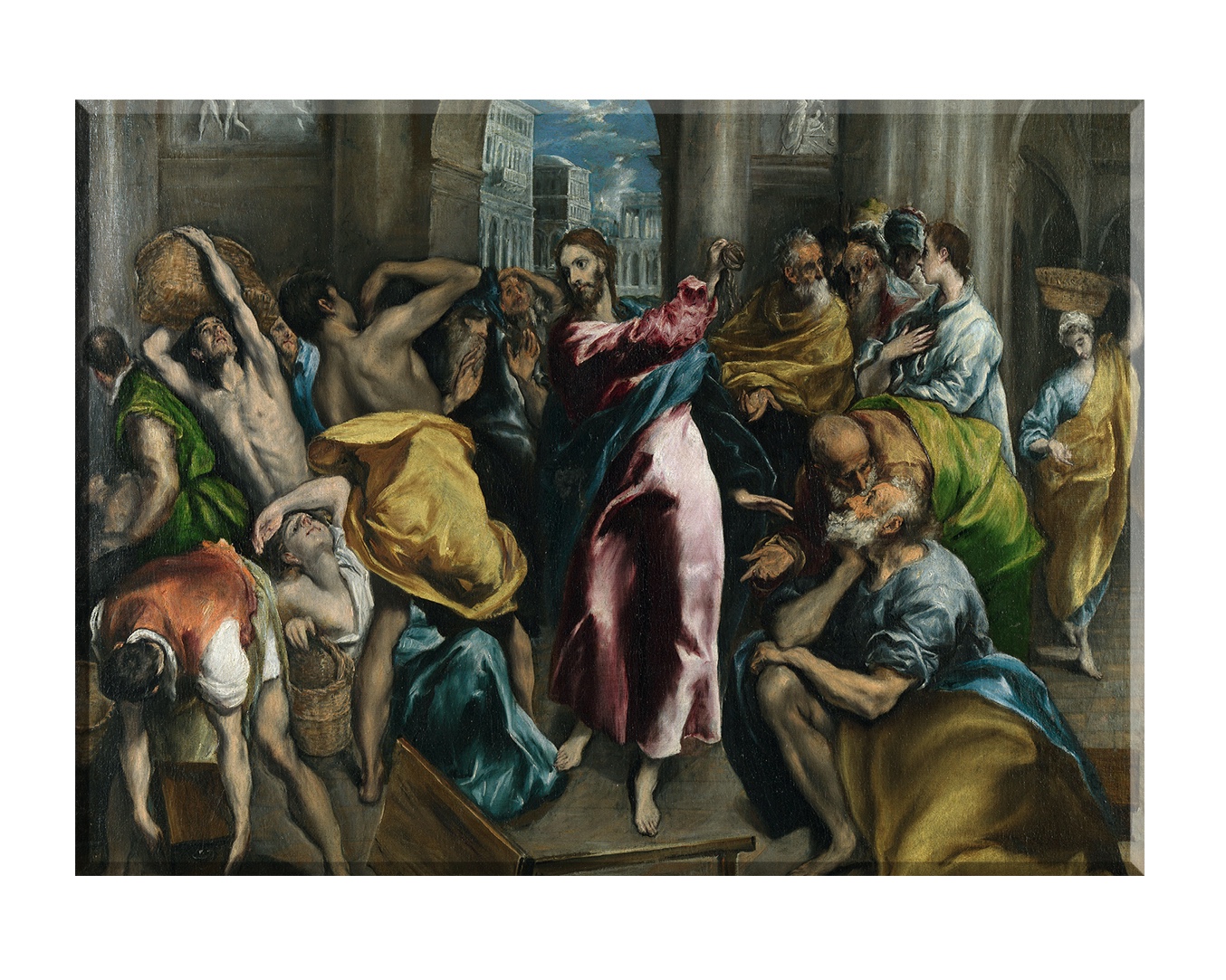 Wyrzucenie kupców ze świątyni - 02 - Obraz religijny