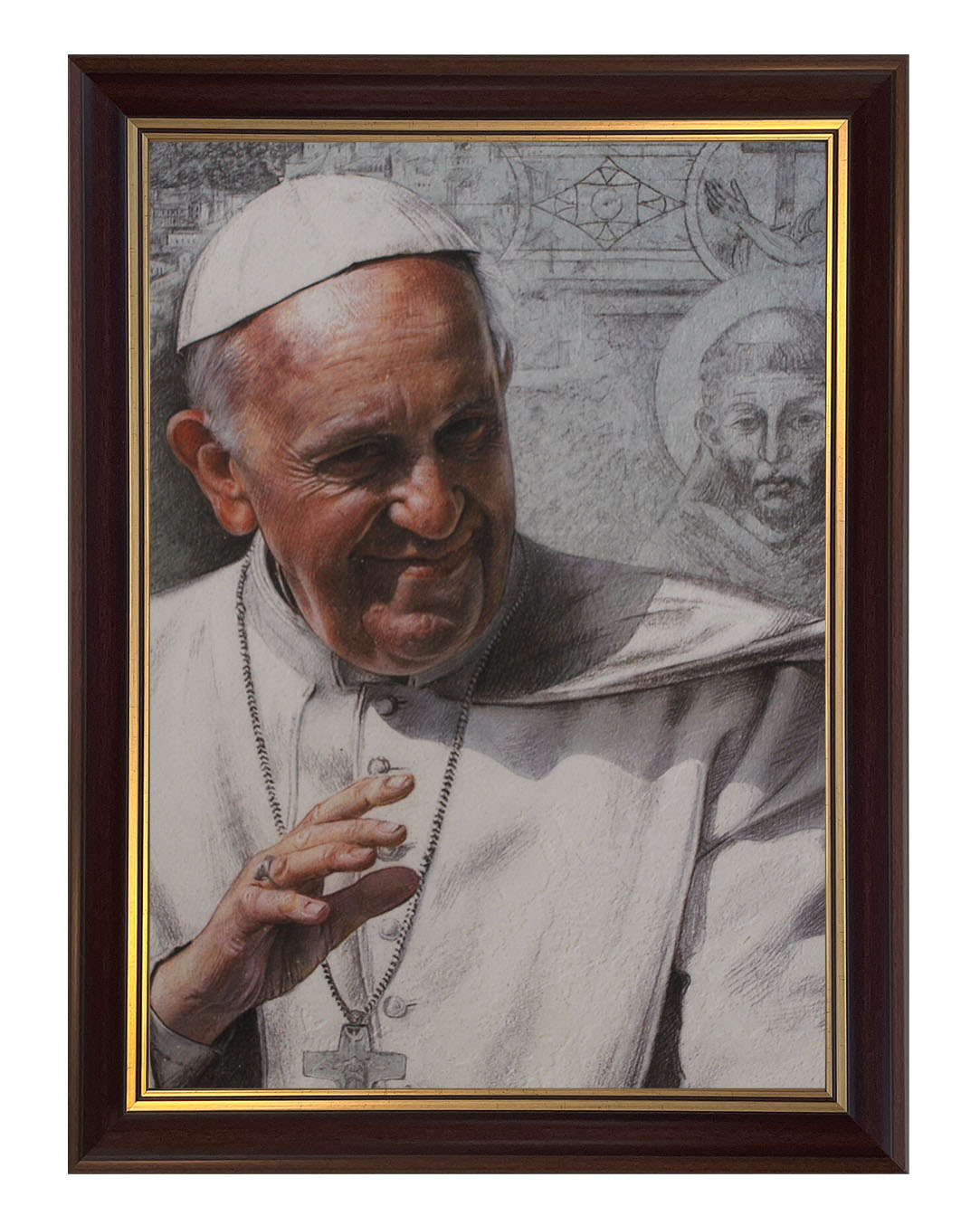 Obraz w rozmiarze 50x70 cm oprawiony w ramę C1. Szerokość ramy: 5 cm.