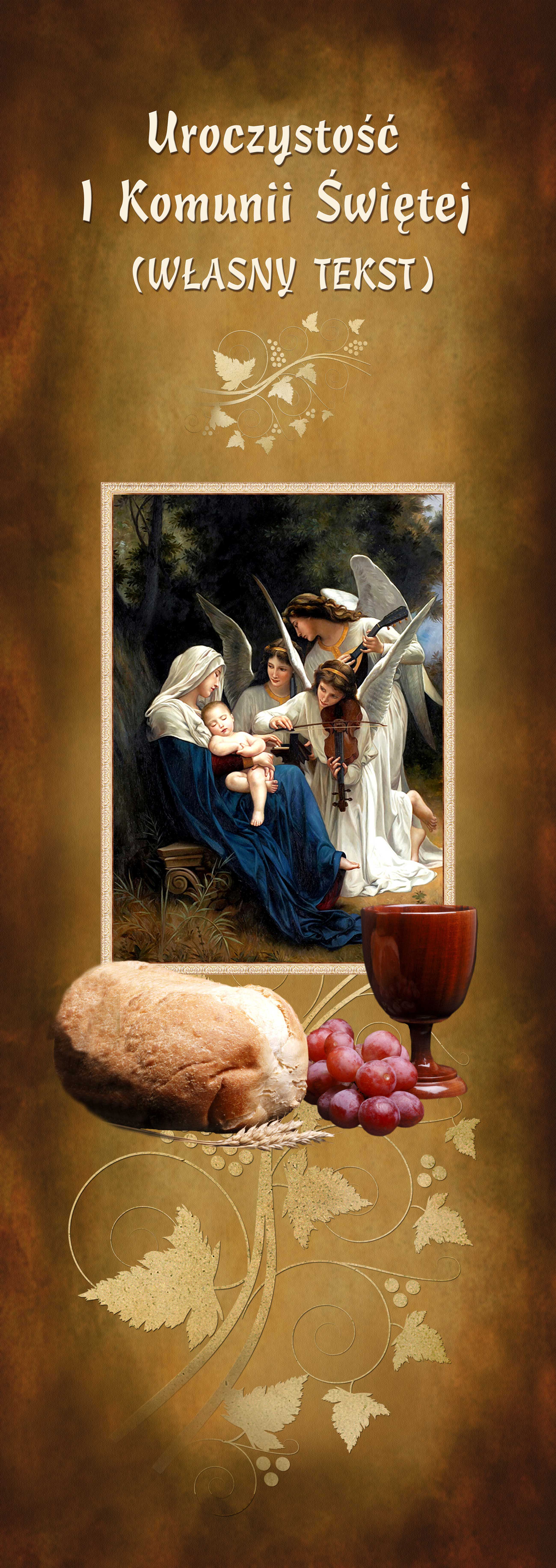 Pierwsza Komunia Święta - 01 - Baner religijny - 110x310 cm