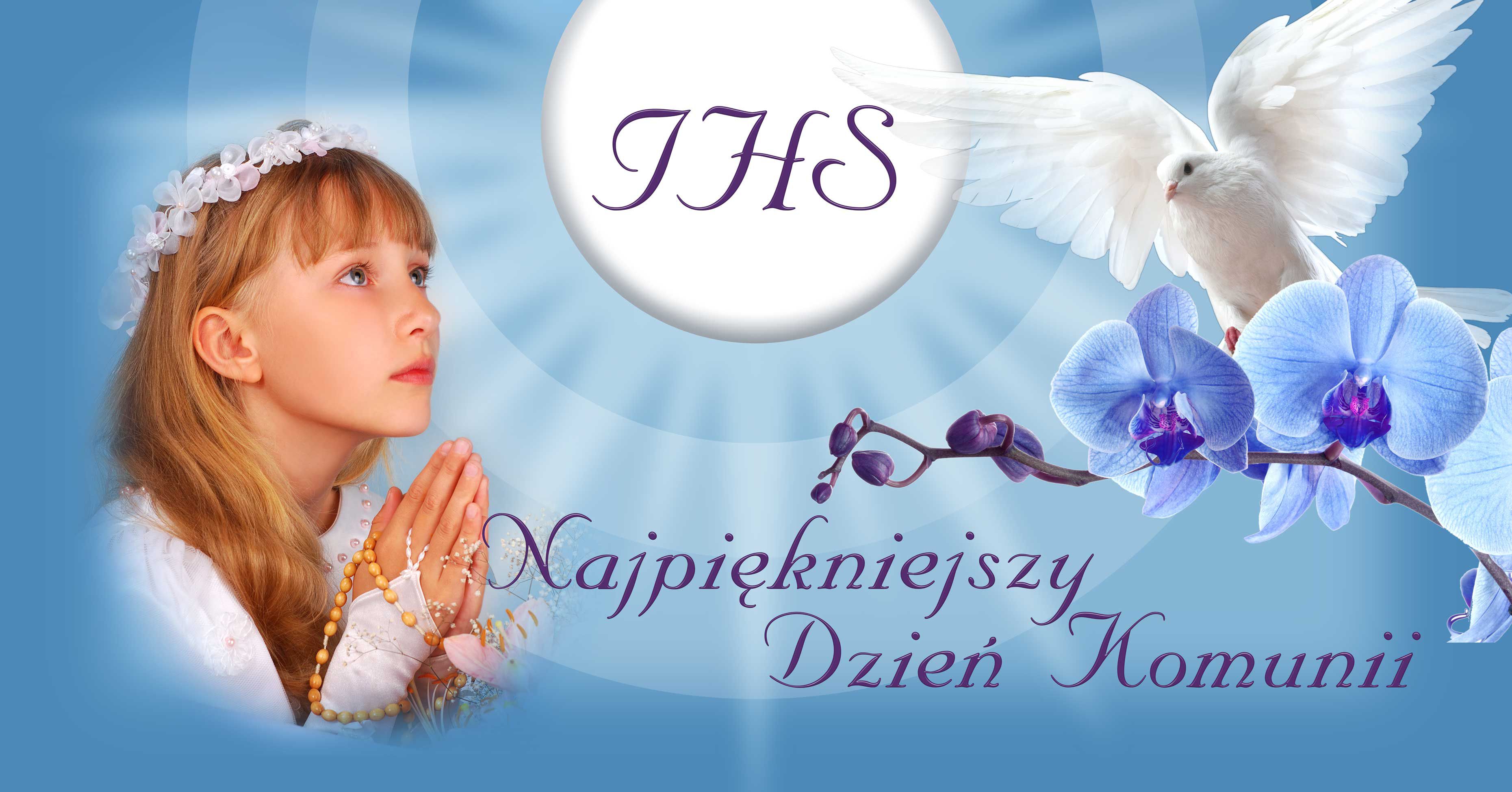 Pierwsza Komunia Święta - 08 - Baner religijny - 210x110 cm