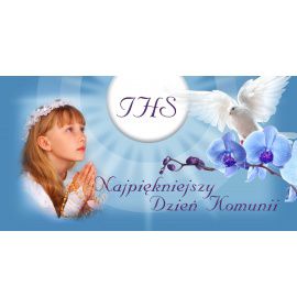 Pierwsza Komunia Święta - 08 - Baner religijny - 210x110 cm
