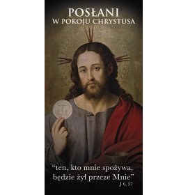 Posłani w pokoju Chrystusa - 01 - Baner religijny - 100x200
