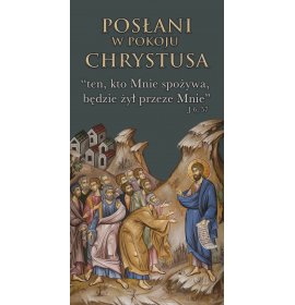 Posłani w pokoju Chrystusa - 02 - Baner religijny - 100x200