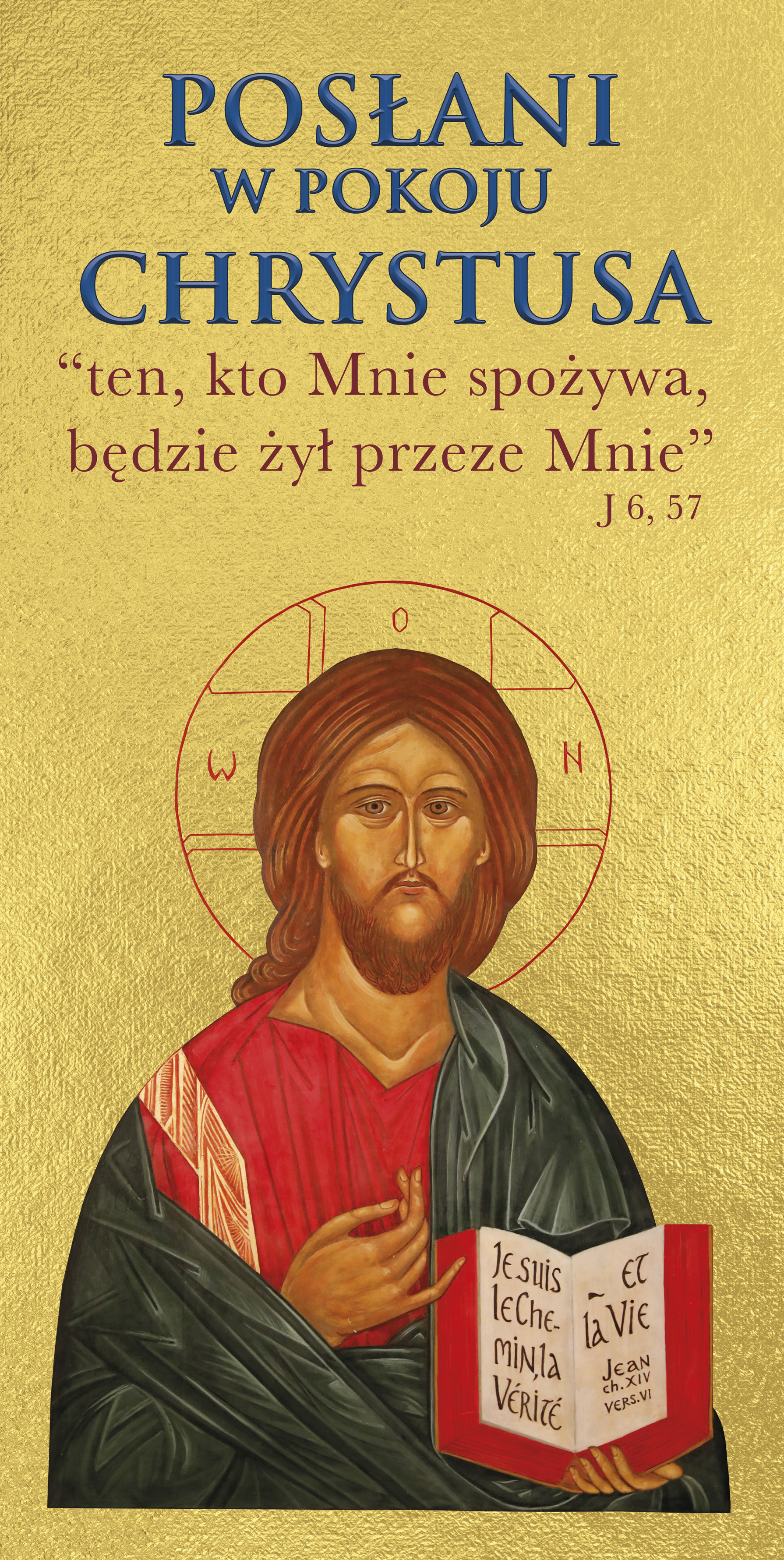 Posłani w pokoju Chrystusa - 03 - Baner religijny - 100x200