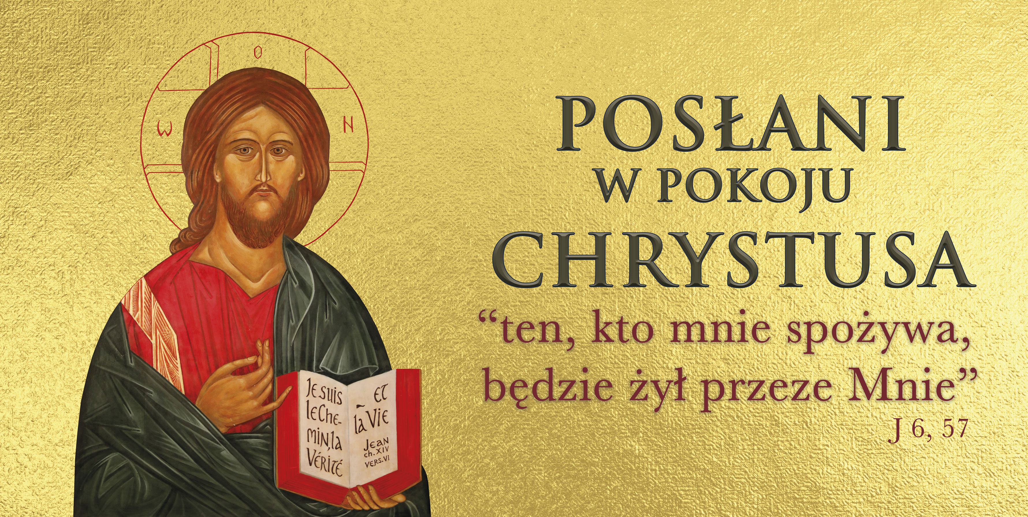 Posłani w pokoju Chrystusa - 06 - Baner religijny - 150x200