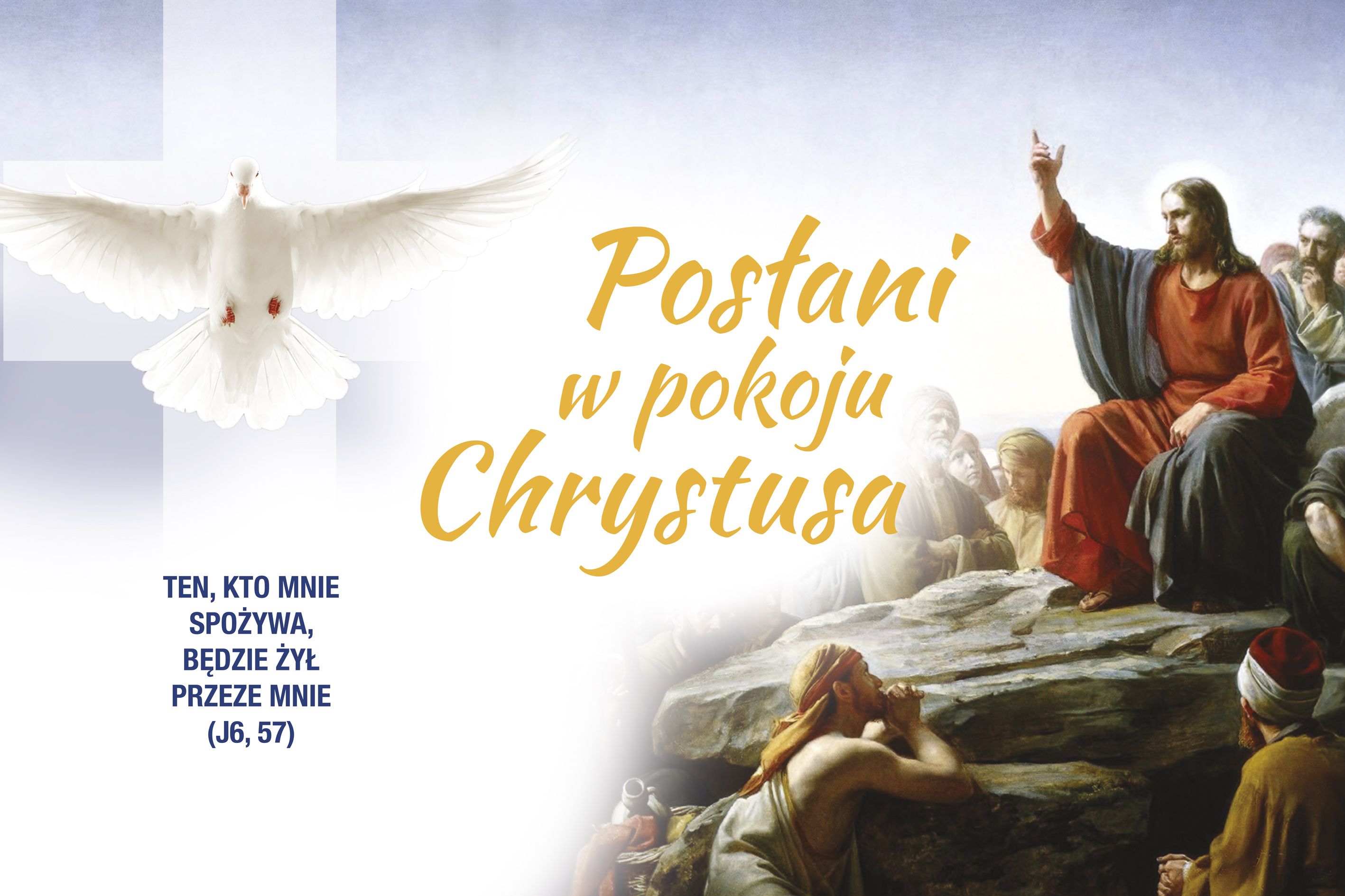 Posłani w pokoju Chrystusa - 08 - Baner religijny - 300x200