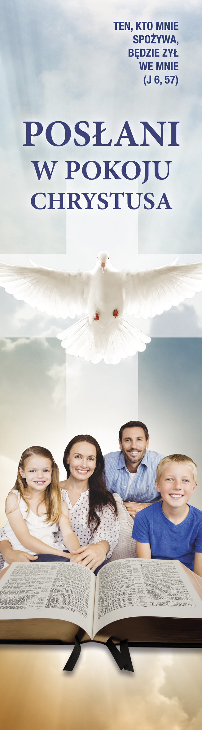 Posłani w pokoju Chrystusa - 10 - Baner religijny - 115x415